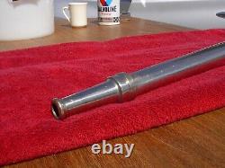 Fire Nozzle Extra Long Fireman Fighter, Chrome Over Brass 19, Lamp Base, Decor