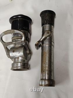 Fire Nozzle Lot Wooster Brass Co Imperial Akron 23 GPM Elkhart S-205-B S205B