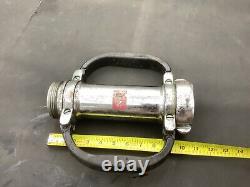 Fire hose extension brass Chrome 2 1/2 With Handles used