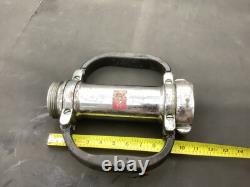 Fire hose extension brass Chrome 2 1/2 With Handles used