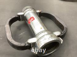 Fire hose extension brass Chrome 2 1/2 With Handles used