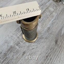 Firefighter Lot Of 5 Vintage Nozzle 2 Brass Akron Fog Fire Nozzle 3 Unknown