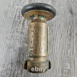 Firefighter Lot Of 5 Vintage Nozzle 2 Brass Akron Fog Fire Nozzle 3 Unknown
