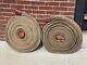 For Kima6456 Only 2 Rolls Of Vintage 50' Fire Hose Boston, Nfd -brass Couplings