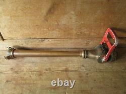 French Jet and Diffuser Branch. Vintage hose Branch. Fire Brigade nozzle