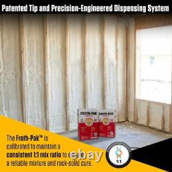 Froth Pak 630 Spray Foam Insulation Kit, Closed Cell 2-Part Foam, 15ft Hose