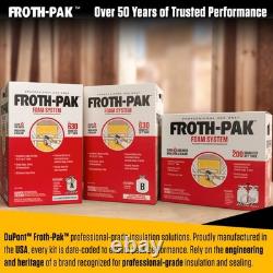 Froth Pak 630 Spray Foam Insulation Kit, Closed Cell 2-Part Foam, 15ft Hose