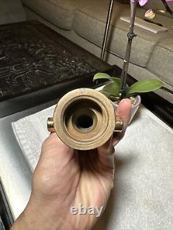 GORGEOUS Antique Vintage Solid Brass Fire Hose Nozzle ALFCO RARE