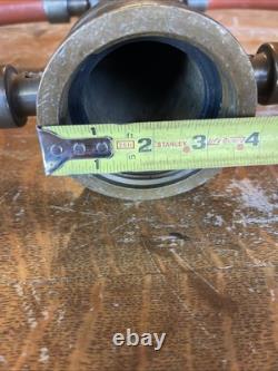 GORGEOUS Antique Vintage Solid Brass Fire Hose Nozzle (CHIEF) RARE-made In USA