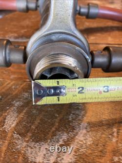 GORGEOUS Antique Vintage Solid Brass Fire Hose Nozzle (CHIEF) RARE-made In USA