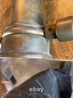 GORGEOUS Antique Vintage Solid Brass Fire Hose Nozzle (CHIEF) RARE-made In USA