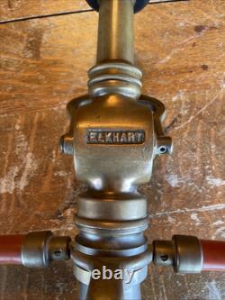 GORGEOUS Antique Vintage Solid Brass Fire Hose Nozzle (CHIEF) RARE-made In USA