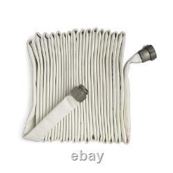 GRAINGER APPROVED 3ATP3 Fire Hose, 100 ft, White, Polyester 3ATP3