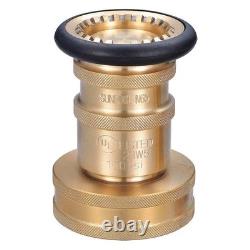 GRAINGER APPROVED 6AKC3 Fire Hose Nozzle, Twist, Brass 6AKC3