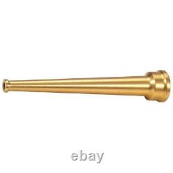 GRAINGER APPROVED 6AKC4 Fire Hose Nozzle, 1-1/2 In, Brass