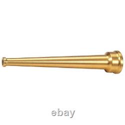 GRAINGER APPROVED 6AKC5 Fire Hose Nozzle, 1-1/2 In, Brass