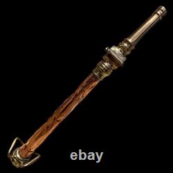 Gold & Red Brass Fire Hose Nozzle GA20068