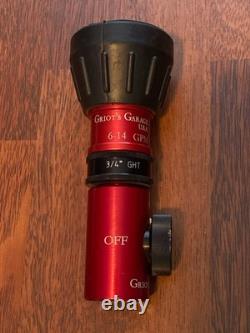 Griot's Garage USA 6-14 GPM 3/4 GHT Quick Connect Fire Hose Or Nozzle