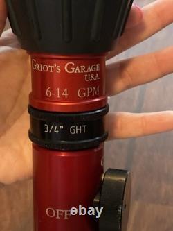 Griot's Garage USA 6-14 GPM 3/4 GHT Quick Connect Fire Hose Or Nozzle
