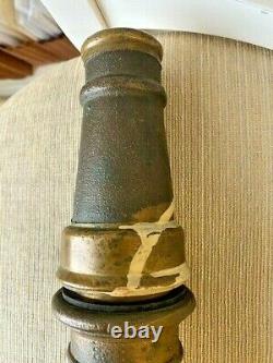 HEAVY Vintage Brass & Copper Fire Hose Nozzle Fireman Antique 18