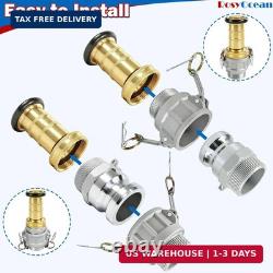 Heavey Duty 2 NPSH Brass Fire Hose Nozzle with 2 x 2 Inch Aluminum Camlock Fitt