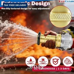 Heavey Duty 2 NPSH Brass Fire Hose Nozzle with 2 x 2 Inch Aluminum Camlock Fitt
