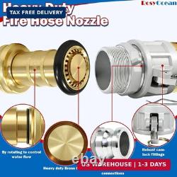 Heavey Duty 2 NPSH Brass Fire Hose Nozzle with 2 x 2 Inch Aluminum Camlock Fitt