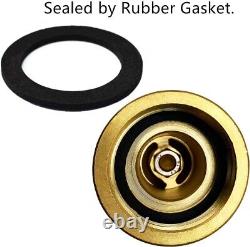 Heavy-Duty 1.5 Brass Fire Hose Nozzle Adjustable Control & 1-Year Warranty