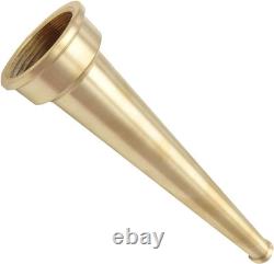 Heavy-Duty 2 Brass Fire Hose Nozzle 12 Length, 9/16 Orifice