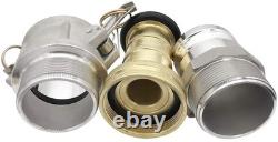 Heavy Duty 2 Brass Fire Hose Nozzle Constant Flow Fog Jet 100 PSI