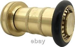Heavy Duty 2 NPSH Brass Fire Nozzle Adjustable Fog Nozzle for Fire Safety