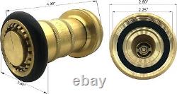 Heavy Duty 2 NPSH Brass Fire Nozzle Adjustable Fog Nozzle for Fire Safety