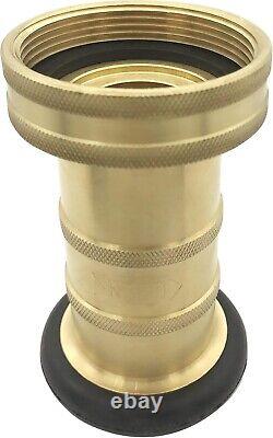 Heavy Duty 2 NPSH Brass Fire Nozzle Adjustable Fog Nozzle for Fire Safety