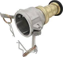 Heavy-Duty 2 NPSH Brass Fire Nozzle with Adjustable Fog and Stream Control