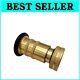 Heavy-duty Brass Fire Hose Nozzle With 1 Threaded Inlet And Customizable Jet