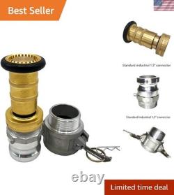 High-Pressure 1.5 Inch Brass Fire Hose Nozzle NPSH/NPT for Dust Control