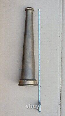 Huge Antique W. D Allen Fire Hose Nozzle 15 2.5 Nsh