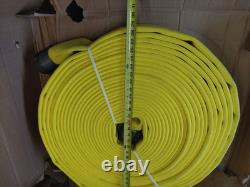 JAFLINE HD G52H25HDY100N Fire Hose, 100 ft, Yellow, Polyester 11N870