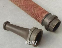 Japan Antique Brass Fire Hose Tip Mouth Hydrant Nozzle 70cm