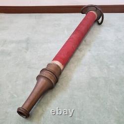 Japanese Antique Fire Hose Nozzle Brass Length 79cm