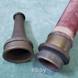 Japanese Antique Fire Hose Nozzle Brass Length 79cm