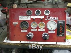John Bean Fire Engine Pump Truck Pumper Gauge Control Panel