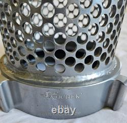 Kochek 4.5 NH Female Barrel Strainer Fire Suction Drafting Clean Threads