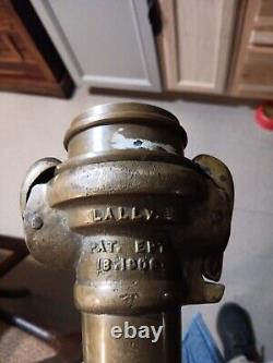 LALLY-EARLYVintage, Brass, fire nozzel&coupling, Excellent Collectors Pc