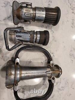 LOT of 3 Akron Fire Nozzles