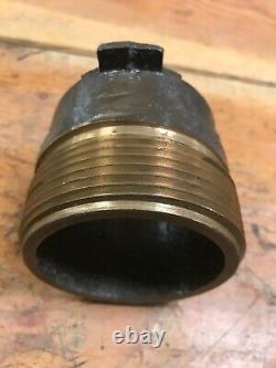 LUDLOW FIRE HYDRANT HOSE NOZZLE 2-1/2 2.5 NST BRONZE, Lead-in Style F42
