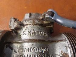 L f katona metropolitan (Pat Jan 12 1926) brass Hand Crank Fire Ball valve (U8)