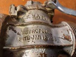 L f katona metropolitan (Pat Jan 12 1926) brass Hand Crank Fire Ball valve (U8)