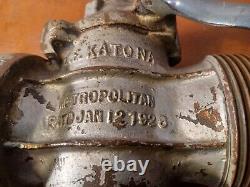 L f katona metropolitan (Pat Jan 12 1926) brass Hand Crank Fire Ball valve (U8)