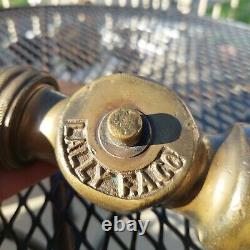 Lally Co. 9 Inch Solid Brass Fire Nozzle Antique Rare Collectible Heavy